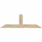 Ekena Millwork Portland Rough Sawn Timber Gable Bracket, Douglas Fir, 48"W x 16"H x 2"D x 4"F, 8/12 Pitch GBW048X16X0204POR00RDF - alternate 1